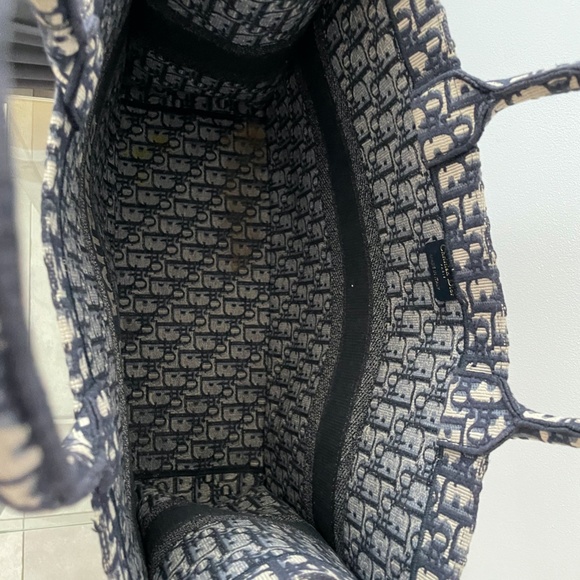 Auth Christian DIOR BLUE BOOK TOTE LARGE - Picture 5 of 9